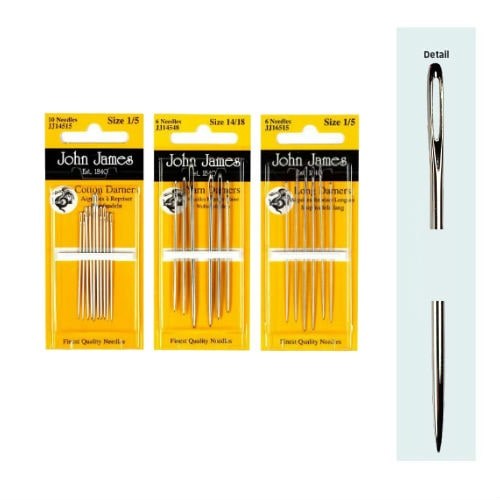 General hand sewing needles including bodkin, sharp point needles ...