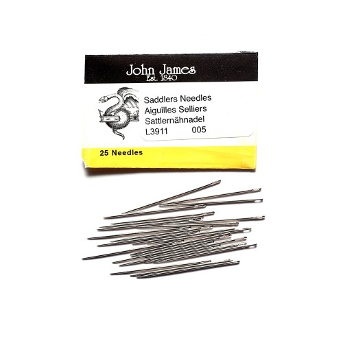 John James Saddlers Harness Needles BLUNT 25 Pcs in 5 Sizes/blunt Point  Needles/english Needles/saddle Sewing/handsewing Leather 