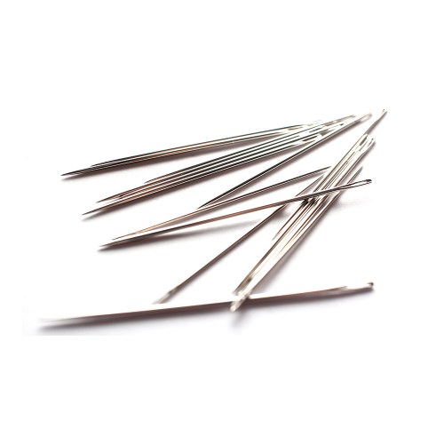 John James - Size 10 Curved Beading Needles (2) - CrossStitchWorld